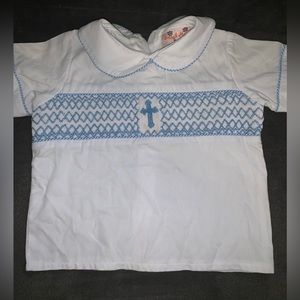 Cross smock shirt